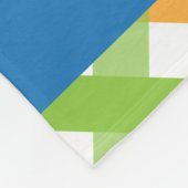 一次クロスクロスパーソナライズされたフリースブランケット フリースブランケット (角)