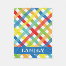 一次クロスクロスパーソナライズされたフリースブランケット フリースブランケット