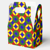 一次円–9パーティーの好意ボックス、切り妻スタイル フェイバーボックス (オープン)