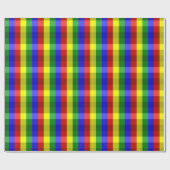 一次色、チェックギフト包装紙 ラッピングペーパー (フラット)