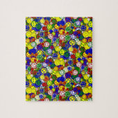 一次顔ビーズ、黄色 – ジグソーパズル (縦)