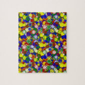 一次顔ビーズ、RED-JIGSAWパズル ジグソーパズル (縦)