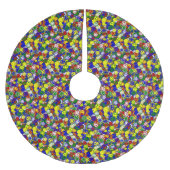 一次顔 – 青 – クリスマスツリースカート (正面)