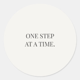 一歩ずつ前へ – 優しい励ましシリーズ ラウンドシール