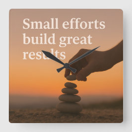 一歩ずつ大きくなること|過去記事 スクエア壁時計