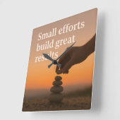 一歩ずつ大きくなること|過去記事 スクエア壁時計 (傾斜)