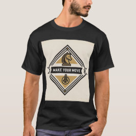 一歩を踏み出せ – チェス駒デザイン Tシャツ