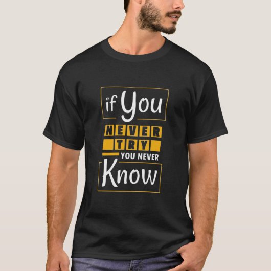 一歩を踏み出そう 挑戦する力 Tシャツ (正面)