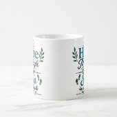 一歩一歩に希望を キリスト教の希望の引用句 コーヒーマグカップ (中央)