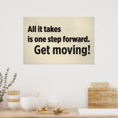 一歩先を行くしかない。動け。 ポスター (キッチン)