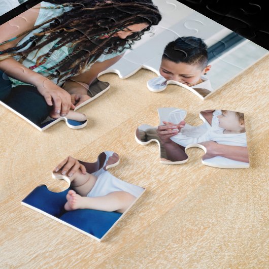 一母より二母の方が好い |母の日の写真 ジグソーパズル (側面)