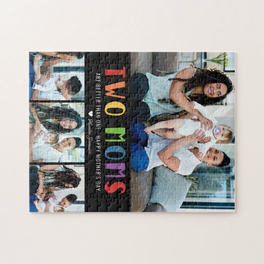 一母より二母の方が好い |母の日の写真 ジグソーパズル (横)