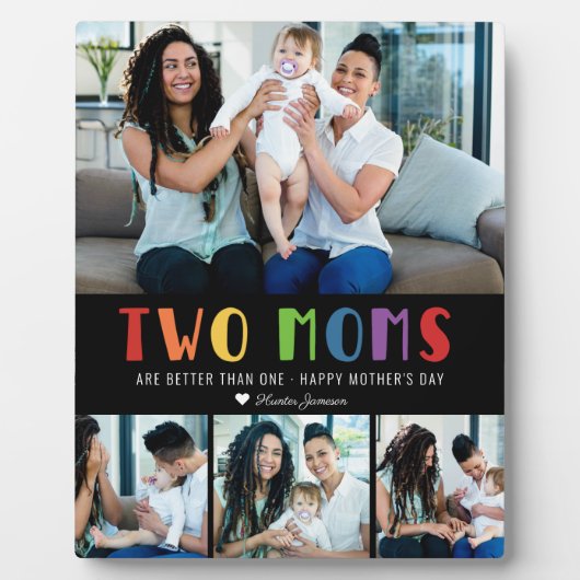 一母より二母の方が好い |母の日の写真 フォトプラーク (正面)