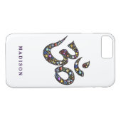 一流のかわいいオームのemoji omの記号のemojisのヒップスターのヨガ Case-Mate iPhoneケース (裏面(横))