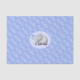 一流のかわいい象の子供部屋中パーソナライズ 薄葉紙