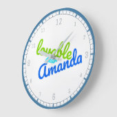 一流のアマンダ|の柱時計の意味 ラージ壁時計 (傾斜)