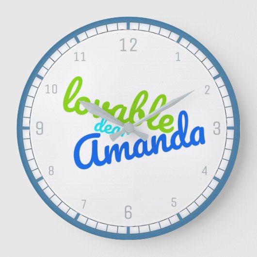 一流のアマンダ|の柱時計の意味 ラージ壁時計 (正面)