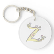 一流のイニシャルZの女の子のzaraの名前入りなkeychain