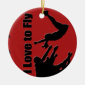 一流のオーナメント、版権カレンJウィリアムスを元気づけて下さい セラミックオーナメント (正面)