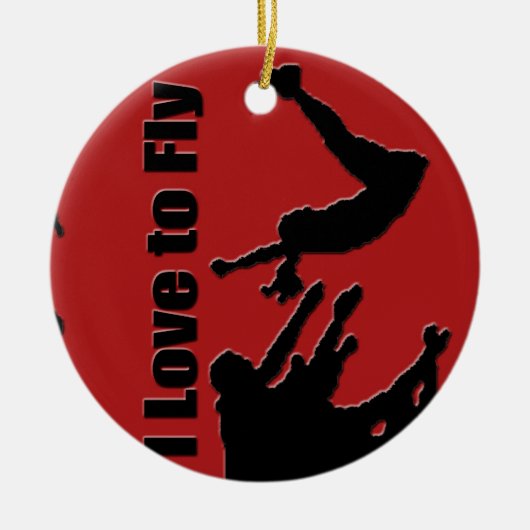 一流のオーナメント、版権カレンJウィリアムスを元気づけて下さい セラミックオーナメント (正面)