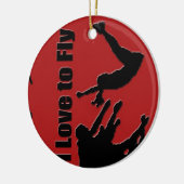 一流のオーナメント、版権カレンJウィリアムスを元気づけて下さい セラミックオーナメント (左)