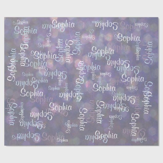 一流のコラージュのギフトのテンプレート ラッピングペーパー (フラット)