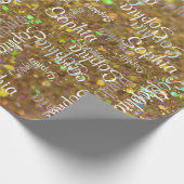 一流のコラージュのギフトのテンプレート ラッピングペーパー (角)