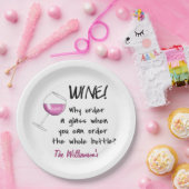 一流のパーソナライズな赤ワインのおもしろいな単語の発言 ペーパープレート (パーティー)