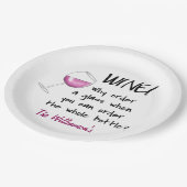 一流のパーソナライズな赤ワインのおもしろいな単語の発言 ペーパープレート (アングル)