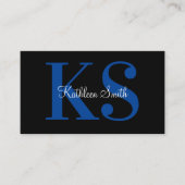 一流のモノグラム保険ブローカー 名刺 (正面)