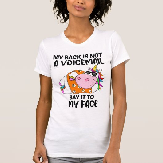 一流のユニコーンのトップ Tシャツ (正面)