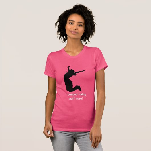 一流のユニークなギフトとのI Poopedを今日個人化して下さい Tシャツ (正面フル)