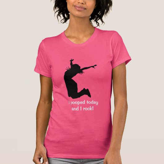 一流のユニークなギフトとのI Poopedを今日個人化して下さい Tシャツ (正面)