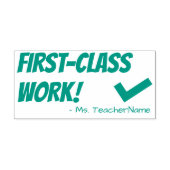 「一流の仕事！」 確認用ゴム印 セルフインキングスタンプ (デザイン)