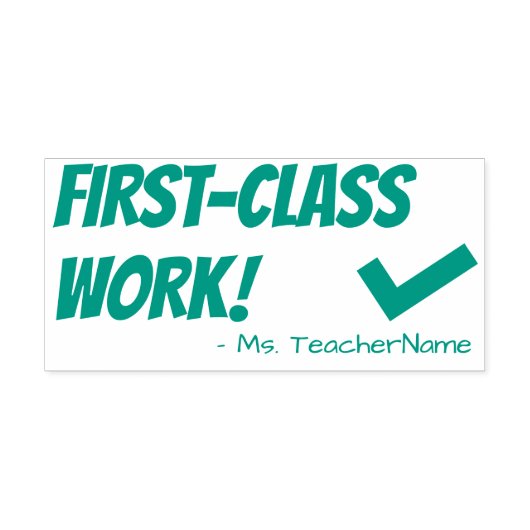 「一流の仕事！」 確認用ゴム印 セルフインキングスタンプ (デザイン)