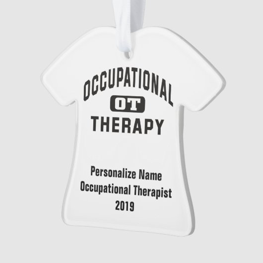一流の作業療法士OTを個人化して下さい オーナメント (正面)