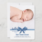 一流の写真の誕生の発表 案内状 (正面)