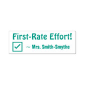 「一流の努力！」+チューター名ラバースタンプ セルフインキングスタンプ (デザイン)