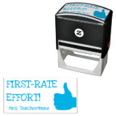 「一流の努力!」 +教育者カスタム名 セルフインキングスタンプ (インサイチュ)