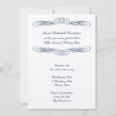 一流の原稿の企業のでフォーマルな祭りの催し 招待状 (正面)