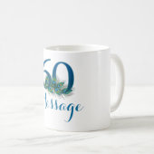 一流の名前入りな第60誕生日のマグを加えて下さい コーヒーマグカップ (正面右)