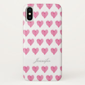 一流の場合が付いている水彩画のハート Case-Mate iPhoneケース (裏面)