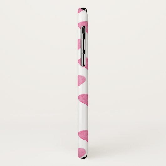 一流の場合が付いている水彩画のハート Case-Mate iPhoneケース (裏面/左)