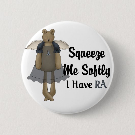 一流の天使くま:: 私をそっと絞って下さい 缶バッジ (正面)