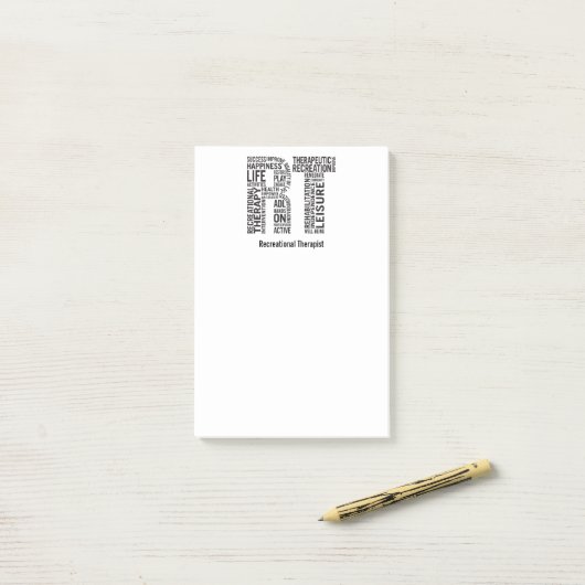 一流の娯楽セラピストRTを個人化して下さい ポストイット (デスク上)