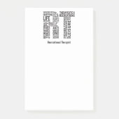 一流の娯楽セラピストRTを個人化して下さい ポストイット (正面)