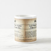 一流の意味マグ-アラン コーヒーマグカップ (中央)