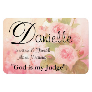 一流の意味磁石: Danielleの神は私の裁判官です マグネット