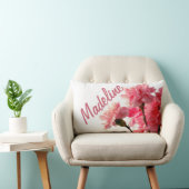 一流の美しいピンクのカーネーションの花の枕を加えて下さい ランバークッション (椅子)