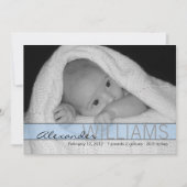 一流の誕生の発表 案内状 (正面)